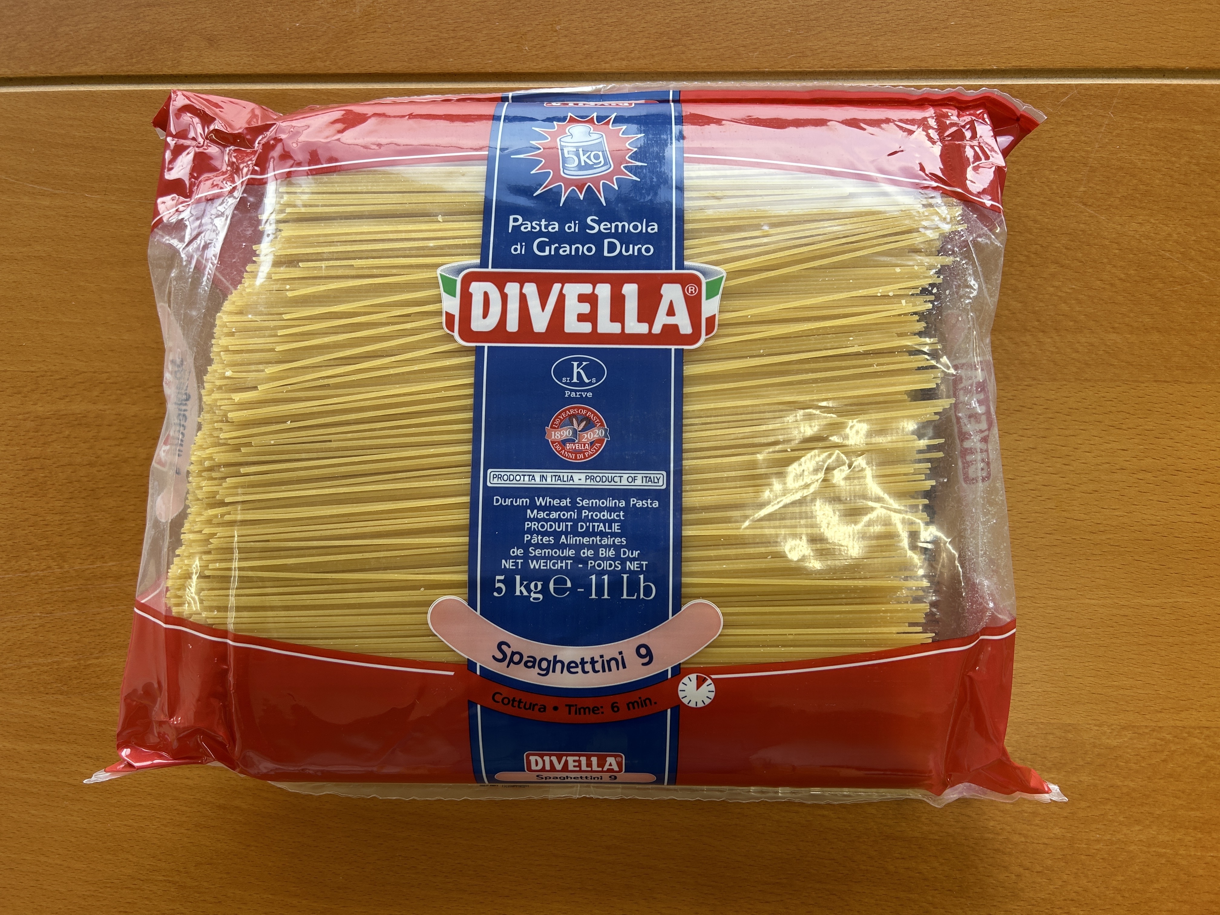 DIVELLA　ディヴェッラ　スパゲッティーニ#９ 業務用　５kg
